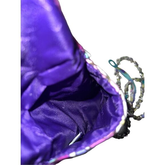 Vera Bradley Hipster Crossbody Phone Case Wallet Purple Floral Pattern - Picture 3 of 3